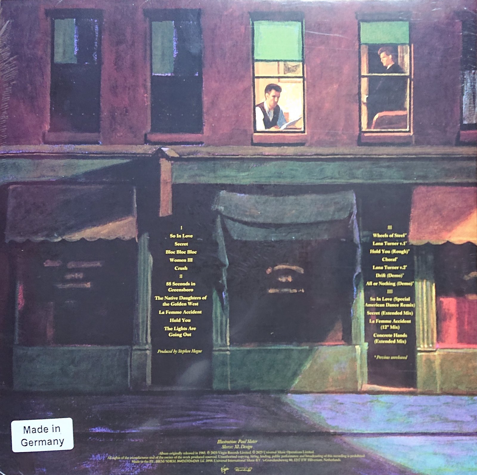 7826426 Crush Orchestral Manoeuvres in the Dark (OMD)  Back cover of 7826426